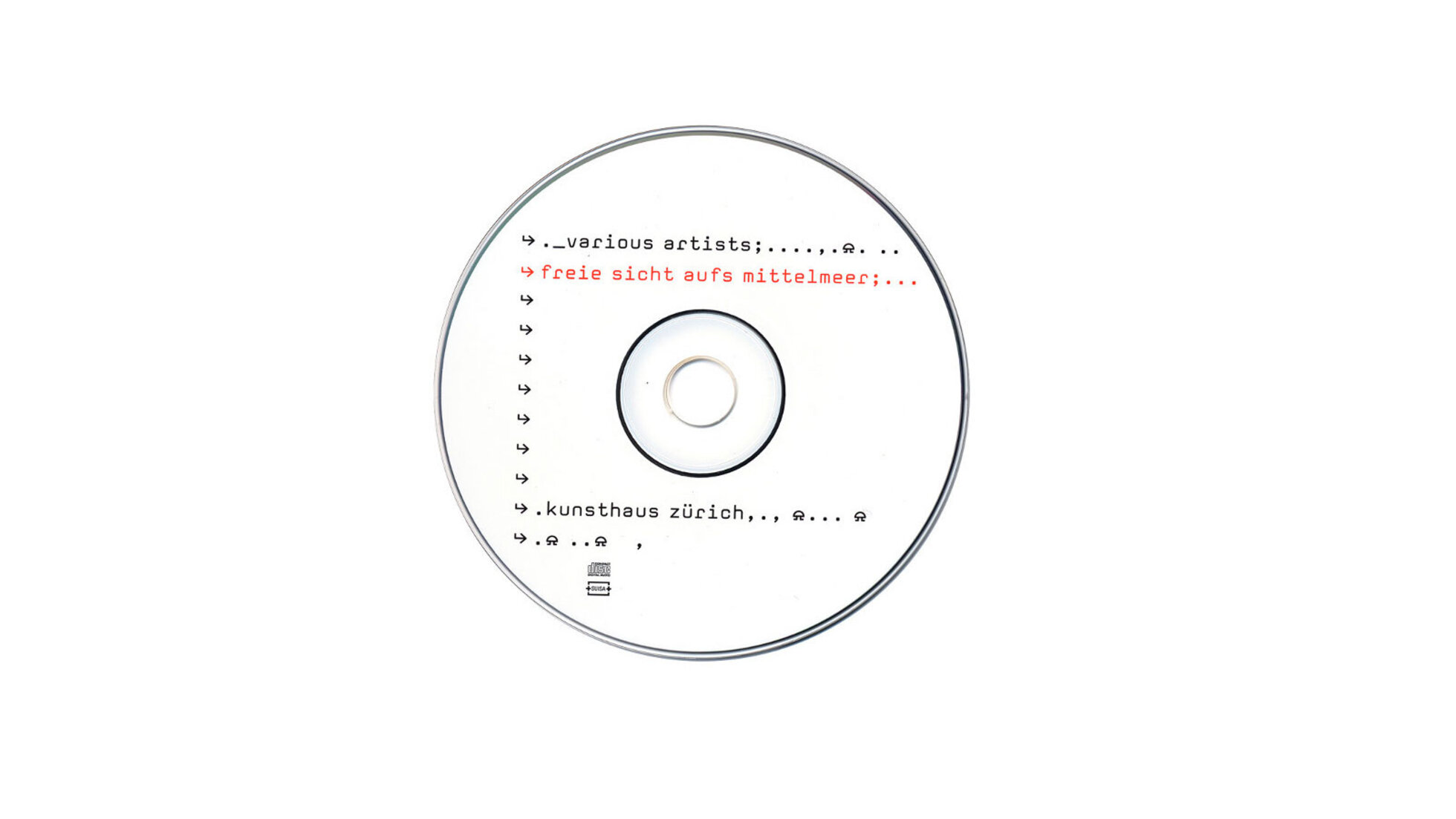 Schumacher Clavadetscher – Audio CD – Freie Sicht Aufs Mittelmeer, Kunsthaus Zürich
